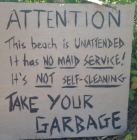 Please keep Beach Clean